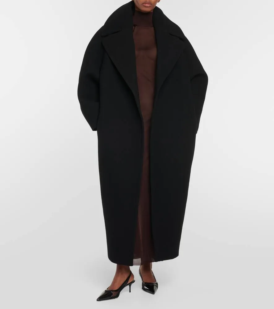 Alaia High-neck knit maxi dress