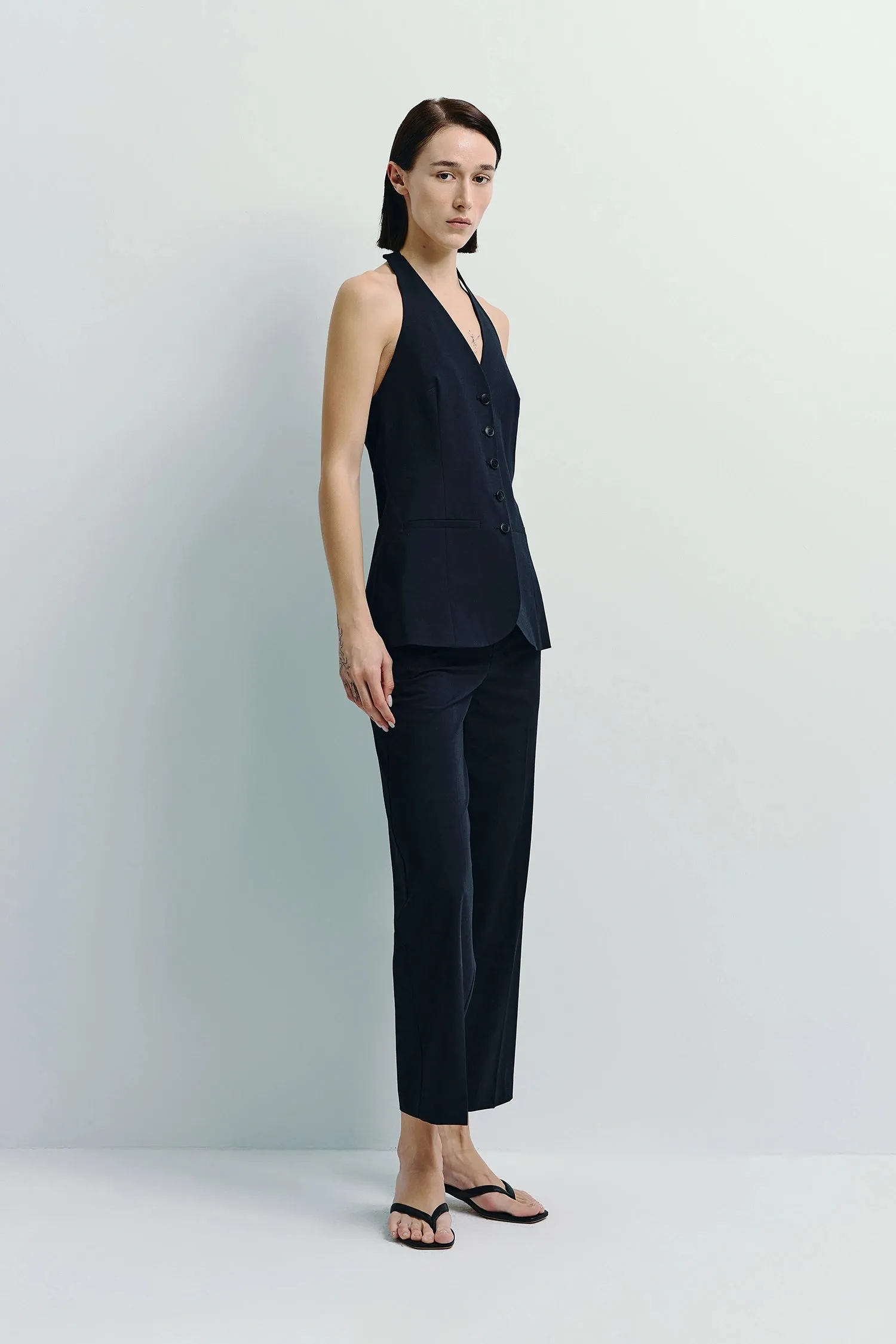 Donette Cropped Wide Leg Pant
