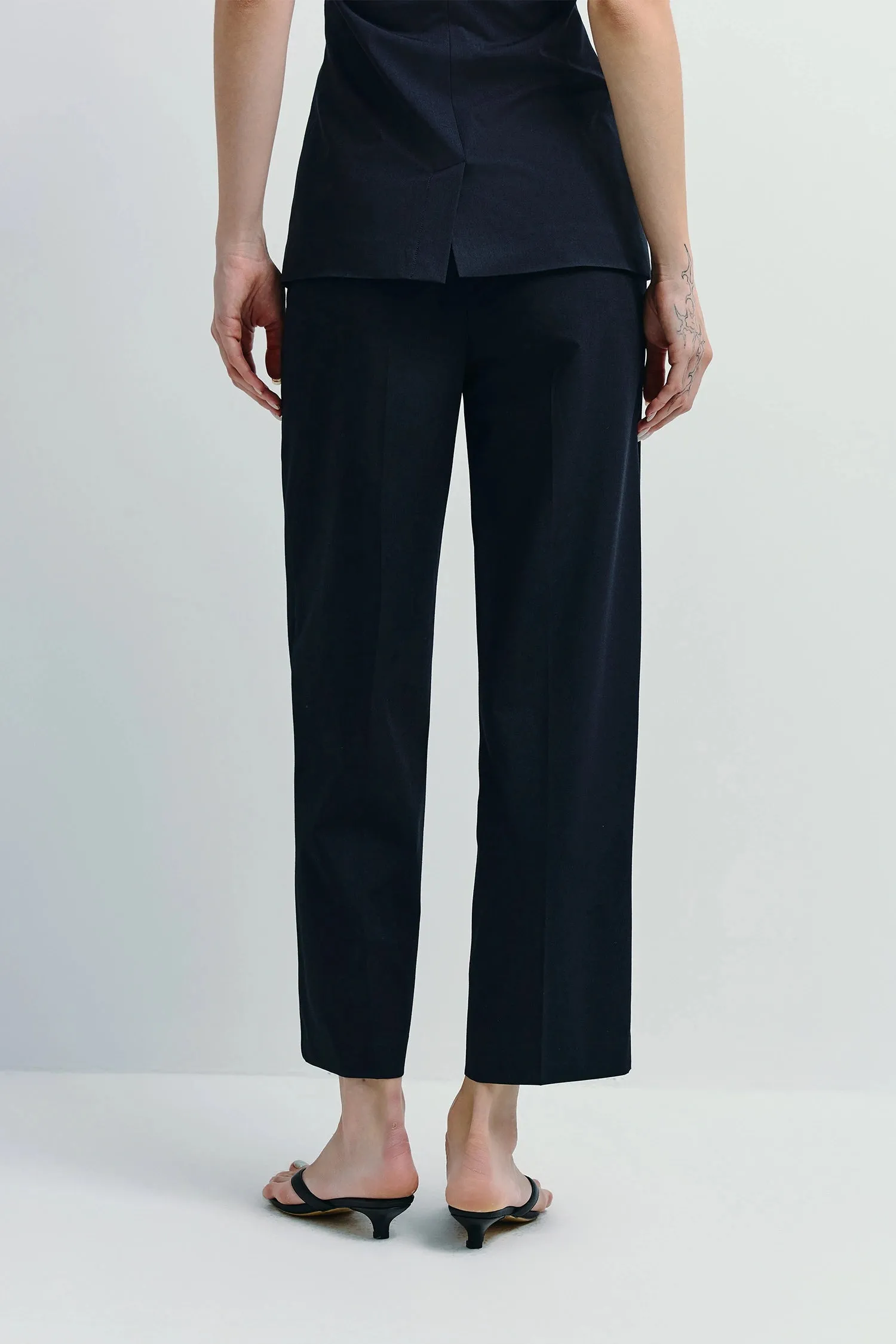 Donette Cropped Wide Leg Pant