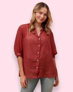 Mia Shirt - Brick