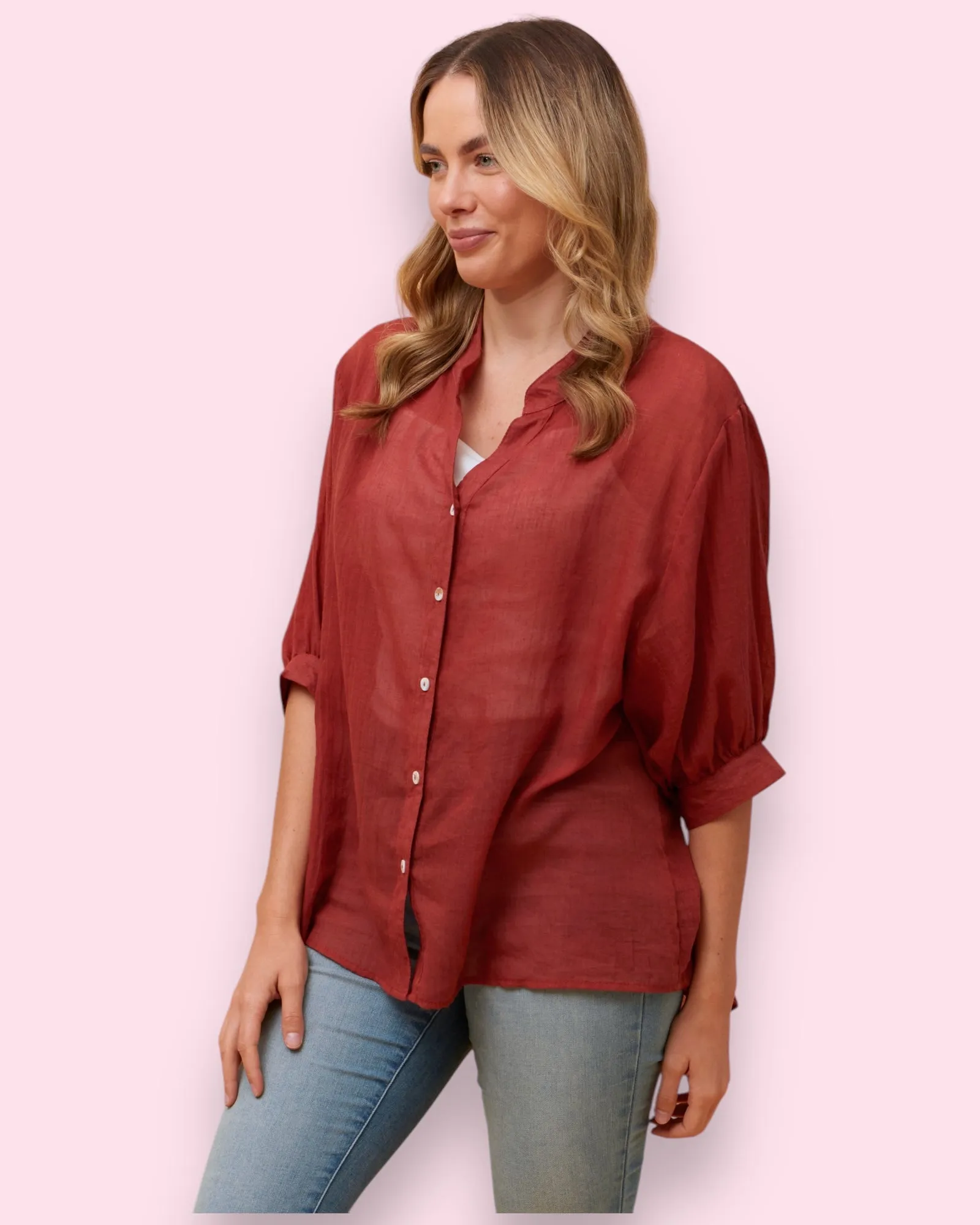 Mia Shirt - Brick