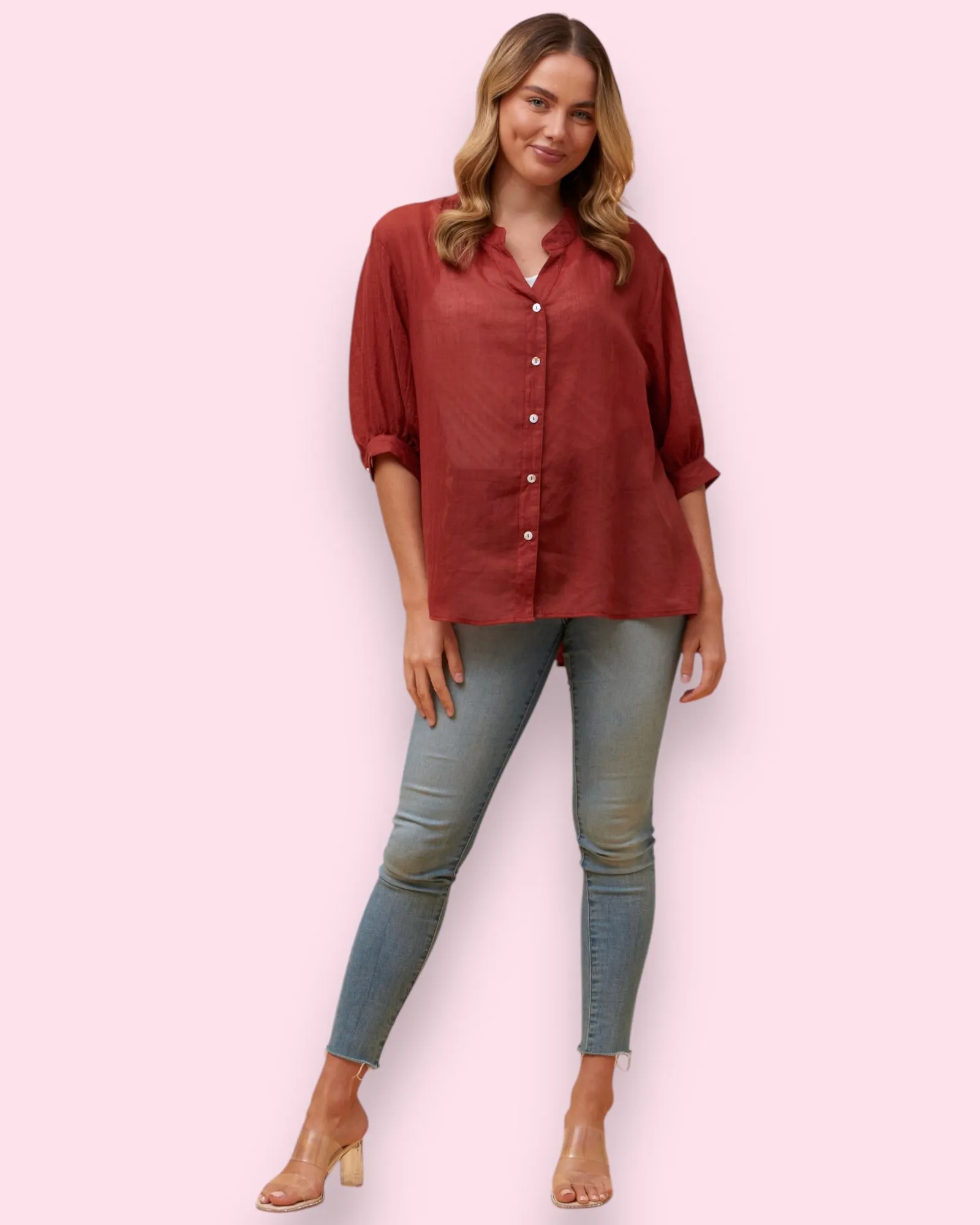 Mia Shirt - Brick
