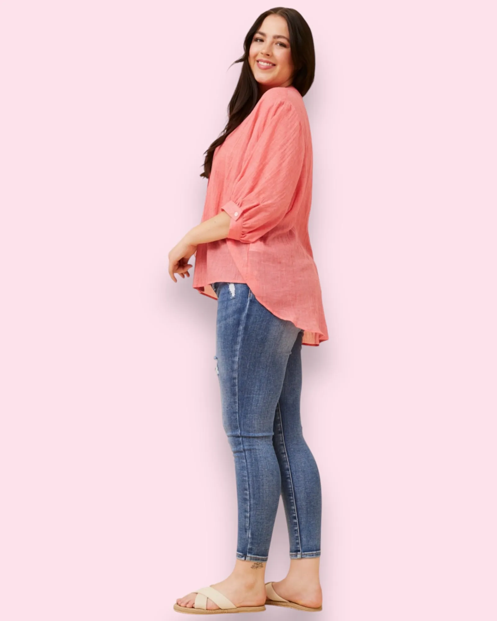 Mia Shirt - Cherry