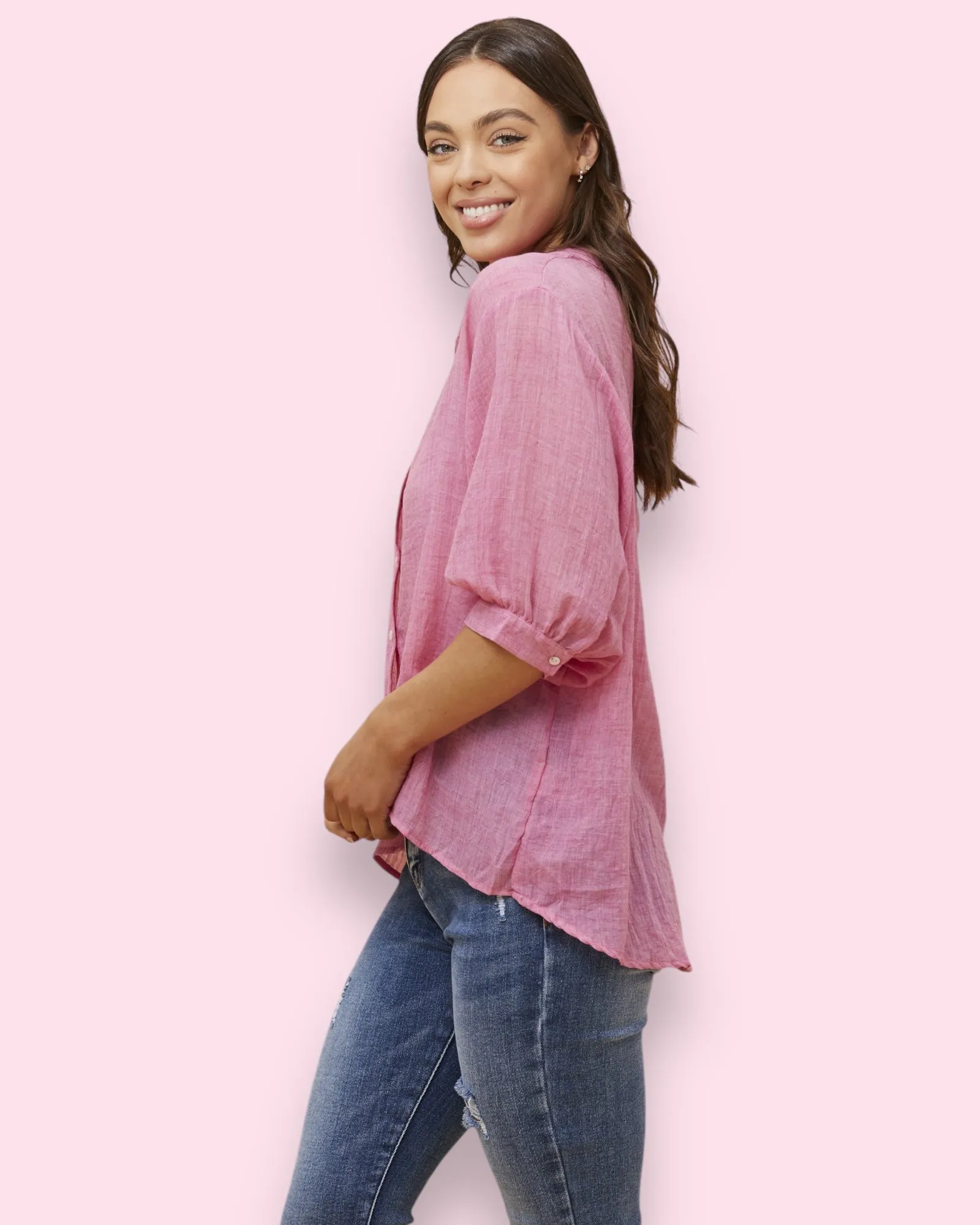 Mia Shirt - Fuchsia
