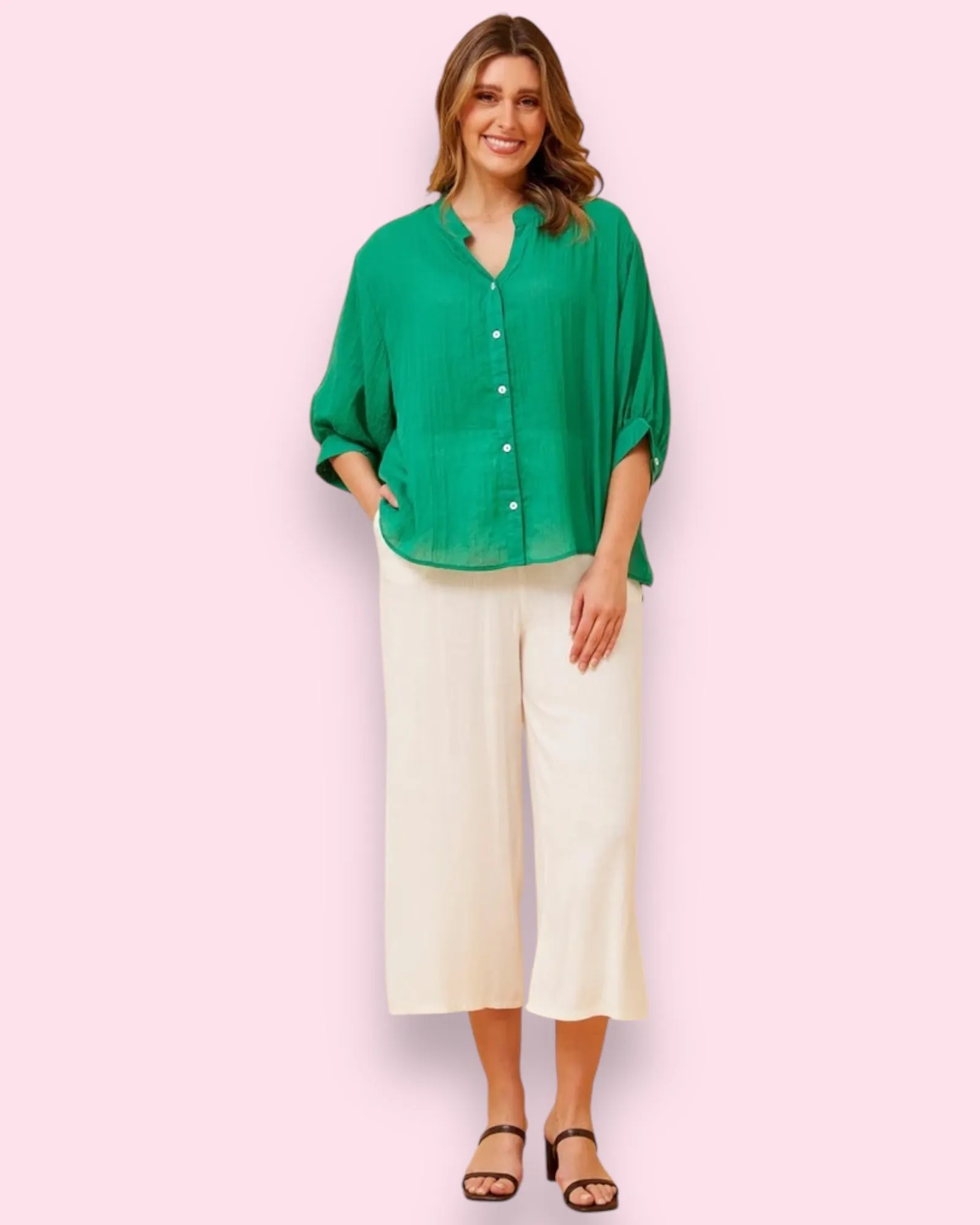 Mia Shirt - Jade