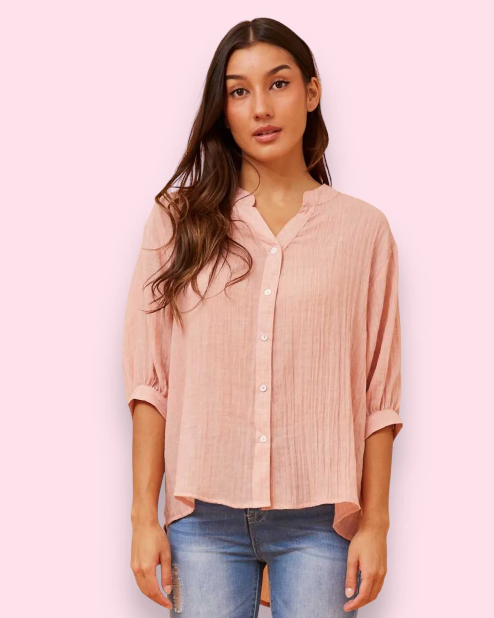 Mia Shirt - Rosewood