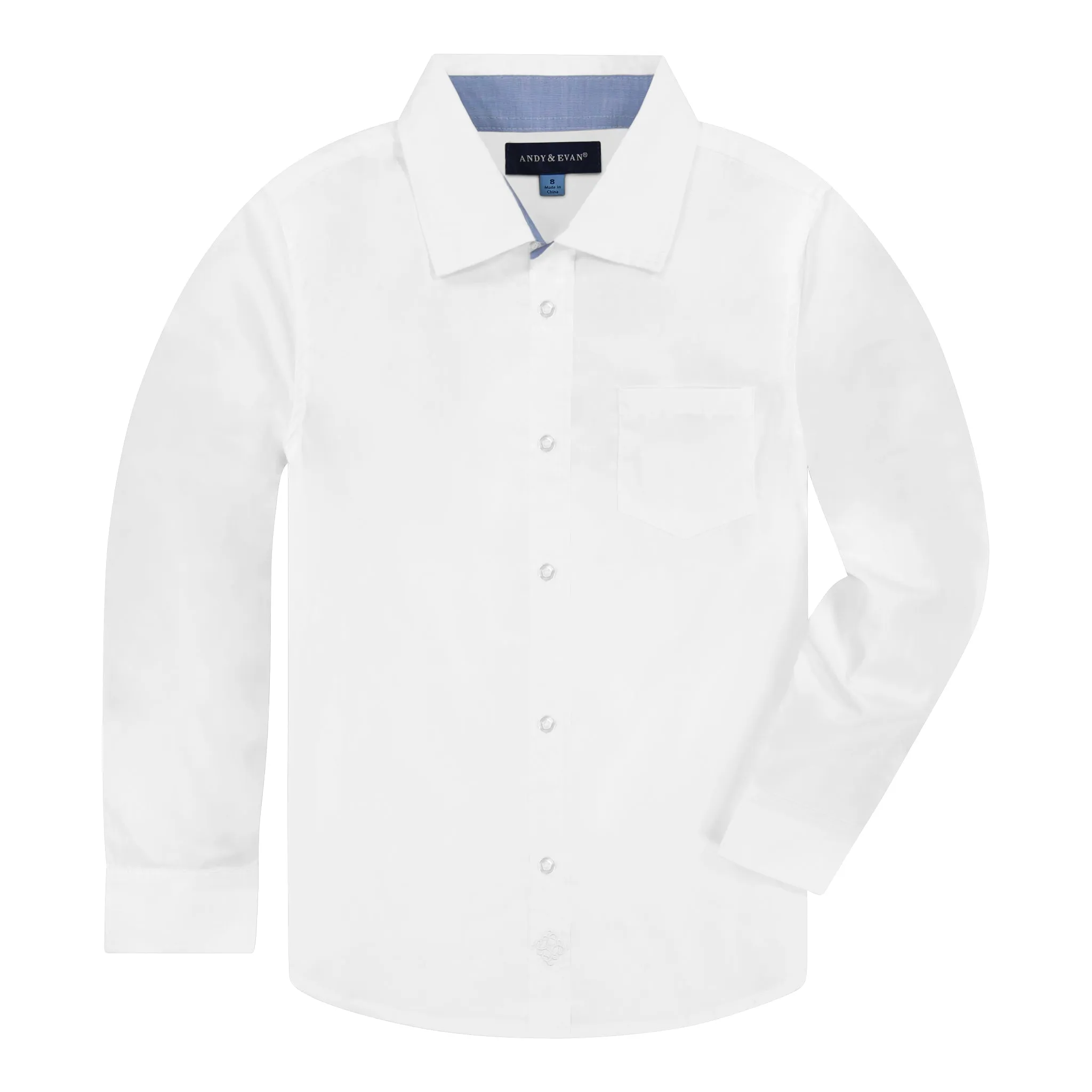 White Poplin Button-down